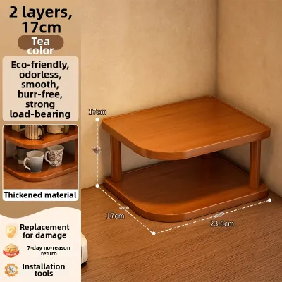 YONGJUE | Japanese Style Multi-level Corner Cup Storage Shelf