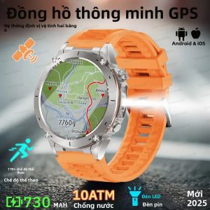 Đồng Hồ Thông Minh Quân Sự T-Rex3 Dành Cho Nam Chống Nước 10ATM Pin Dung Lượng Cao 730mAh La Bàn NFC Gọi HD Màn Hình AMOLED 1.43 150+ Chế Độ Thể Thao