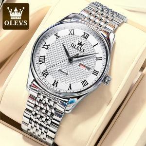 OLEVS | OLEVS Brand Bouble Calendar Roman Scale Quartz Watch for Men 5562