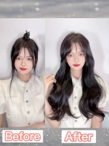 【Miss Wiggy】Super Soft 3pcs Wig Hair Extension Clip for women 45-60CM Long Wig Curly Hair MW5062