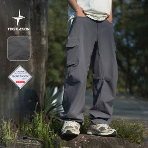 INFLATION brand mens young gentleman 2024 spring/summer new multi bag waterproof quick drying hiking pants outdoor mountain camping casual workwear pants