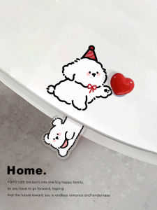 Heart Puppy Toilet Handle Toilet Seat Lid Cover Lifter Non-Dirty Hand Lift Toilet Seat Handy Gadget Toilet Lifter Happy Day