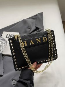 กระเป๋าถือผู้หญิงแบบสะพายข้างแบบถักหนักสไตล์ย้อนยุค กระเป๋าสะพายข้างโซ่สำหรับเดินทางแบบอเนกประสงค์ กระเป๋าถือแบบลำลอง