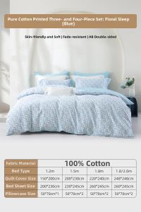 MENDALE | Printed Cotton Bed Sheet Set