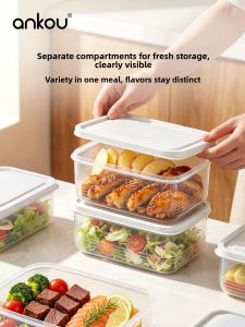 Ankou | Refrigerator Storage Box for Freshness Microwavable Sealed