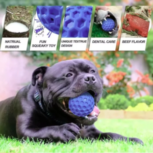 Indestructible Interactive Rubber Ball Dog Chewing Toy for Small Medium Large Breeds Pet Tooth Cleaning Fun Accessory