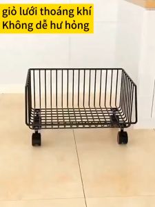 MIKI Kệ Bếp Đa Năng Kệ Để Đồ kệ 3 / 4/ 5 Tầng Có Bánh Xe Kệ Đựng Trái Cây Và Giá Đỡ Tiện Lợi Dành Cho Nhà Bếp