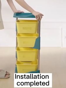New Storage Rack with Wheel Movable for Living Room Bedroom Kitchen Home Space Saving Organizer New 2/3/4/5 Layer
