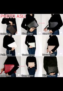 Fox- TAS CLUTCH POLOS PRIA WANITA. TAS POUCH