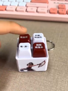 Funny Voice Keychain|Mai Shiranui 不知火舞 刚刚跌落水语音款 爆笑语音减压钥匙扣|刚刚跌落水!