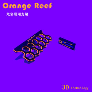 Fluorescent Coral Display Stand for Aquarium Strong Magnetic Absorption Glowing Branch And Limb Propagation Holder Orange Reef