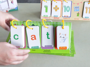 129Pcs Phonics English Flash Card CVC Words Vowel Consonant Desk Calendar Educational Learning Cards for Kids Children Learning Toys Teaching Aids