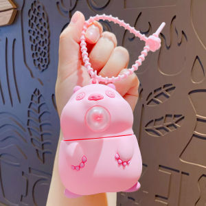 Creative Cartoon Groundhog Keychain Pendant Stress Relief Couple Bookbag Keychain Decoration Gift Bubble Blowing Bag Accessory