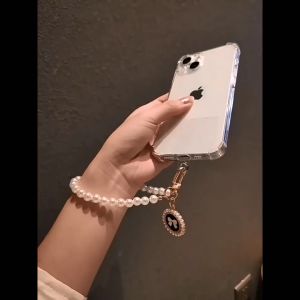 TA Tali Lanyard Gelang rantai Manik Manik Mutiara untuk casing hp universal SM01 SM02