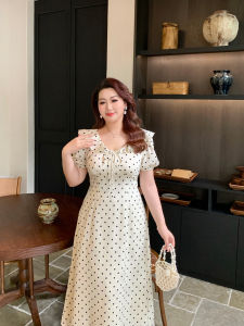 GLEC | Dot Tea Dress Slimming