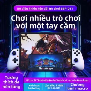 Bộ Điều Khiển Trò Chơi Không Dây BSP-D11 Cho Switch/Android/iOS/PS3/PS4/Xbox - Tay Cầm Chơi Game Kéo Dài Với Chức Năng Phát Trực Tuyến