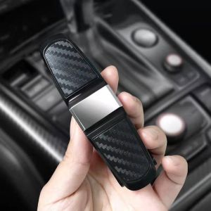 Kính Clip sợi carbon đen nội thất xe hơi Tấm Che Nắng Vật giữ kính Bóp Đựng Thẻ kẹp