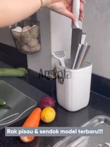 Rak Pisau Sendok Elegan & Minimalis E36 Knife Rack / Tempat Sendok Pisau Serbaguna