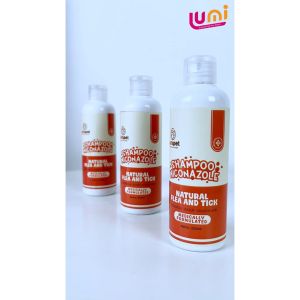 LUMIPET Shampo Miconazole Natural Flea and Tick Shampo Kucing Anjing/ Shampo Anti fungal dan Fleas untuk Jamur Kutu Scabies Parasit