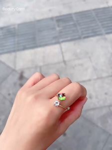 Nhẫn Nữ Khảm Đá Đổi Màu Theo Góc Độ Ánh Sáng Độc Đáo Thời Trang Sang Chảnh Kiểu Hở Phụ Kiện Trang Sức Cho Quý Cô Sành Điệu NA-01