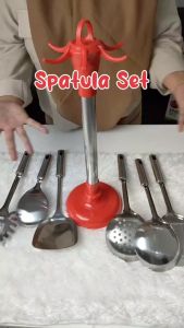 SPATULA SET GSF STAINLESS / SPATULA SET 7PCS / SPATULA SUTIL KITCHEN UTENSIL UTENSILE SET 7PCS STAINLESS STEEL GSF G-4407 / GSF 4407 / GSF 4507 / GSF G-4507