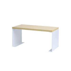 Simple Home Use Oakliving Storage Rack Kitchen Spice Jar Desktop Organizer Layered Solid Wood Shelf Rectangular Iron Frame