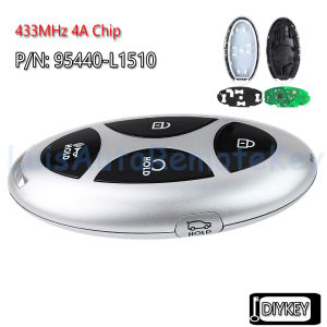 New 4+1 Buttons Smart Remote Car Key Fob 433MHz 4A Chip for Hyundai Sonata P/N: 95440-L1510 Santa Fe MX5 2023 P/N: 95440-P6040