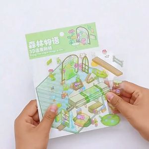 MOMO Creative INS Sweetheart Landscaping Stickers DIY Scrapbooking Journal Sticker Stationery