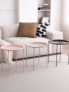 Premium Design Removable Metal Tray Side/Coffee/Dessert/Bedroom Side Table Home Living Office Furniture