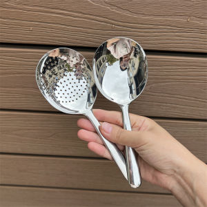 ช้อนตักซีอิ๊วแบบมีปลายสั้น ทำจาก Staless Steel ขนาดใหญ่ ช้อนตักแป้ง ช้อนตักอาหารแยก ช้อนตักไข่มุก