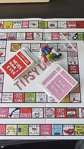Tipsy Land Party Board Game Drinking Funny Bachelorette Party Game 75+ Unique Spaces