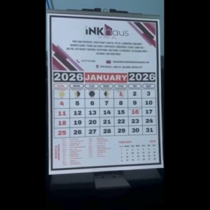 2026 Personalized Commercial Family Custom Design Wall Calendar