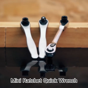Mini treble 1/4 Ratchet Wrench Double Ended Quick Socket Ratchet Wrench Screwdriver Hex Torque Wrenches Set Spanner