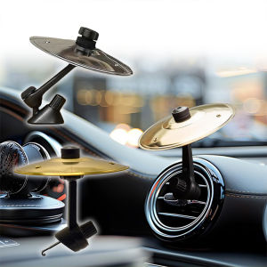 Car Cymbal Air Vent Mini Drum Crash Cymbal for Car Dashboard Compact & Durable Musical Car Accessory for Drivers