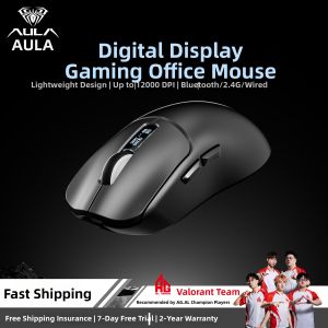 AULA | Wireless Tri-mode Bluetooth Gaming Mouse with Display