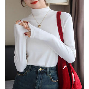 Fashion Elegant Semi High Collar Sweater