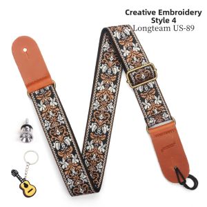Embroidered Adjustable Ukulele Strap