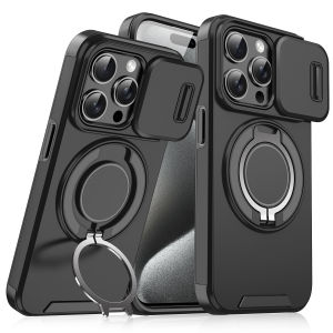 For Honor X9C Smart 5G 2024 Case Shockproof Armor Slide Magnetic Casing For HonorX9C HonorX9CSmart X9CSmart Ring Stand Protection Phone Back Cover