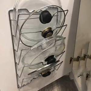Wall-mounted Pot Cover Rack Kitchen Organizer Rack Multi-layer Cutting Board Rack Storage Rack