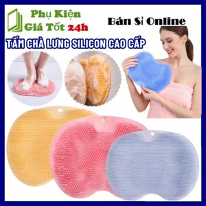 Tấm Chà Lưng Cọ Chân Thư Giãn Khi Tắm - Tấm Silicon Gai Tạo Bọt Chà Lưng Massage chân Tẩy Tế Bào Chết Chống Trượt Đa Năng Giác Hút Chân Không Siêu Dính - Bông Tắm Silicon - Miếng Silicon Mát Xa