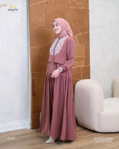 DRESS GAMIS MODE ARABELLA TERBARU BY NINOS 100%ASLI REAL