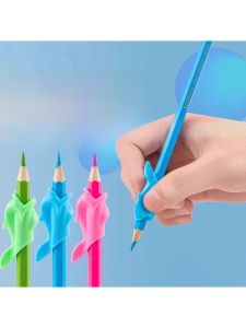 Pencil Grip Corrector Dolphin Shape Writing Tool for Elementary School Kindergarten Beginners Children Learning to Write