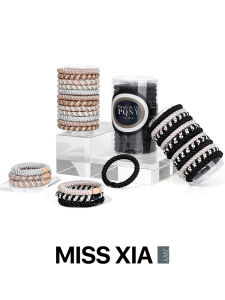 Black Hair Ties for Girls Thick Elastic Hair Bands High Elasticity Durable Hair Bands Hair Accessories for Bun Hairstyling