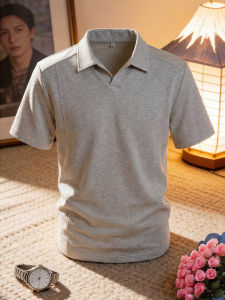 Polo Shirt Mens Summer Heavyweight Box Boxy Fit