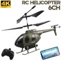 Rc Helicopter 6Ch 4K Camera Rc Plane 2.4G Rc Helicopters for Adults ...