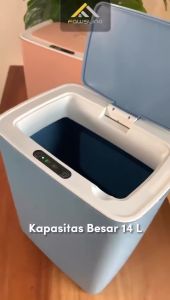 Ditukoni Tempat Sampah Sensor Otomatis Infrared Kapasitas Besar 14L/tong sampah otomatis sensor