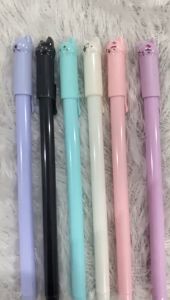 Pena Karakter Meow Kucing Lucu Pulpen Karakter Gel Imut Pulpen Gel Pena Murah PST