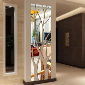 Acrylic 3D Mirror Surface Lucky Tree Wall Sticker Bedroom and Living Room Wall Sticker Home Decor