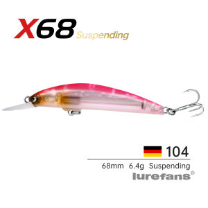 Lure X68 Far Casting Wild Fishing Bass Catfish Magnetic Blow Floating Minnows for River Lake Reservoir Stream Other Fishing Spots