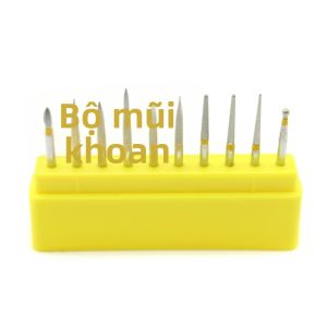 Bộ 10 Mũi Khoan Nha Khoa Tốc Độ Cao FG Dụng Cụ Đánh Bóng Mũi Mài Mũi Khoan Mũi Đánh Bóng Dùng Cho Nha Khoa